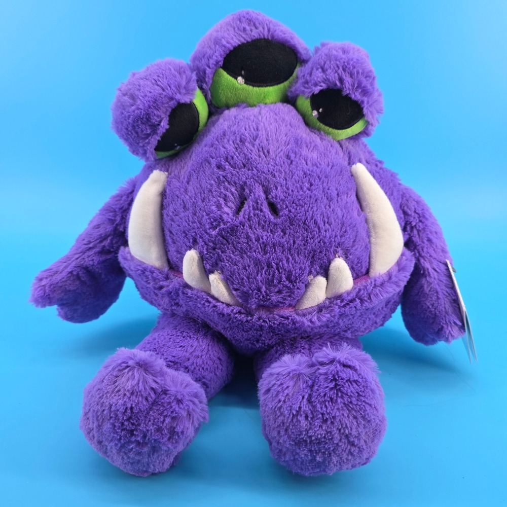 Wild Republic Monsterkins "Vinnie" 3 Eyed Monster Plush